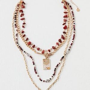 Free people little island layered necklace set